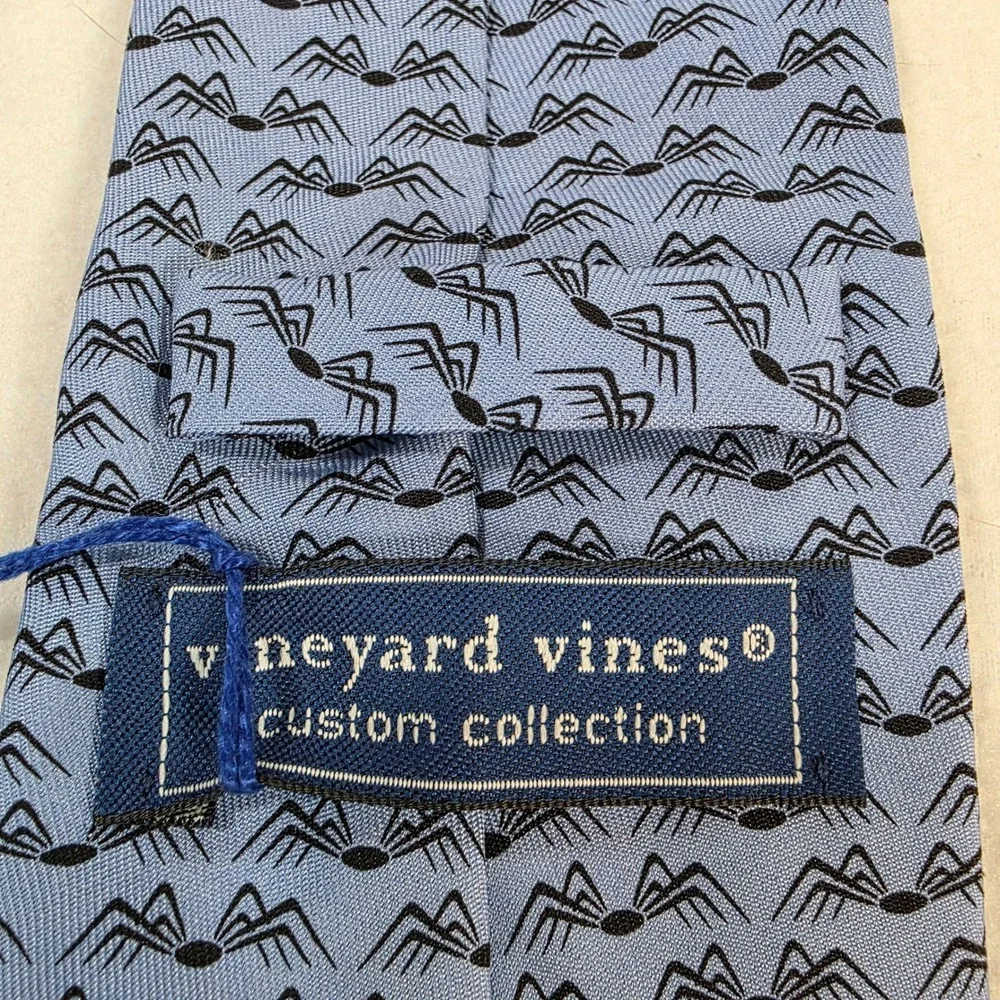 Vineyard Vines SPDR SPY Spider Silk Tie Blue Custom Collection Finance Mens